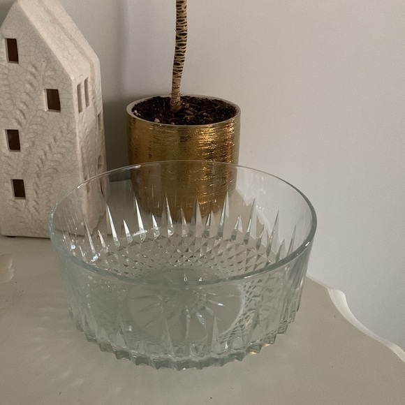 Vintage‎ Arcoroc Decorative Glass Bowl 1960’s Made in France clear fruits decor - Picture 4 of 10